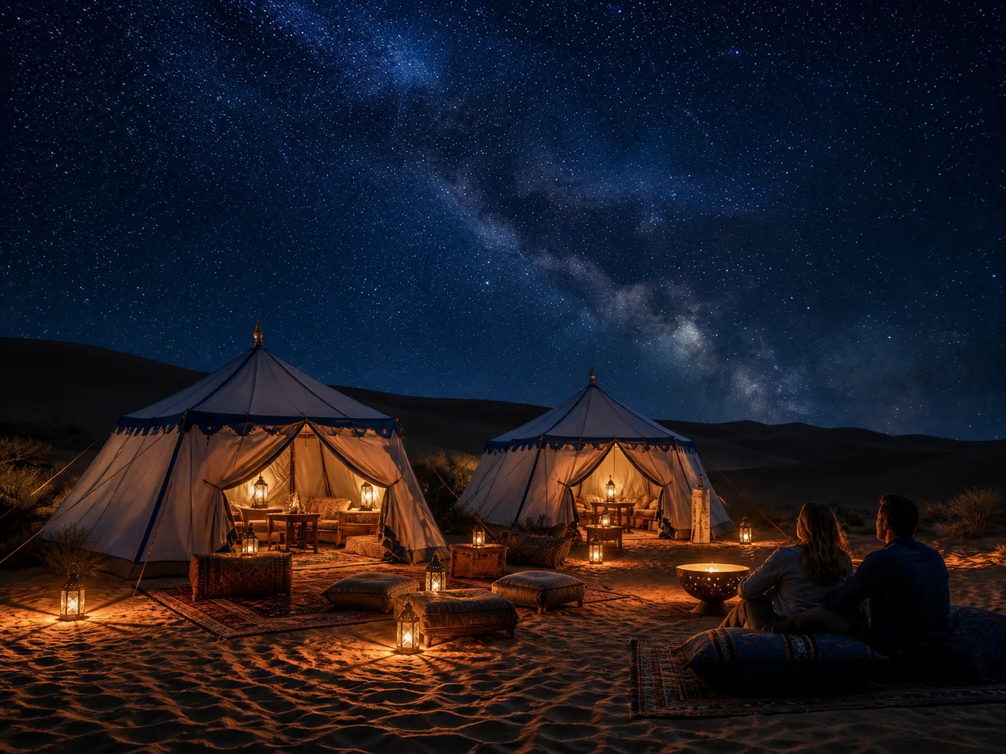 Overnight Desert Safari Dubai experience in the Dubai desert